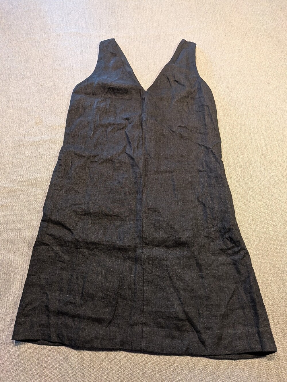 New J. Crew Women V Neck 100% Linen Dress Size XS
